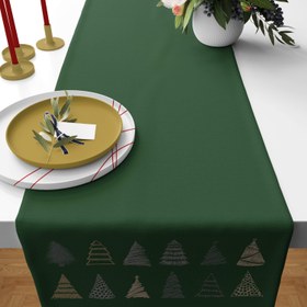 Resim Green Pine / Yılbaşı Temalı Runner Örtü 