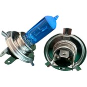 Resim gcstore 2 Adet 12V H4 100/90 P43t Blue Beyaz Işık Halojen Ampül 