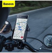 Resim Baseus Motosiklet Telefon Tutucu Destek Moto Bisiklet Dikiz Aynası Gidon Standı Montaj Scooter Motorlu Bisiklet Telefon Tutucu - 
