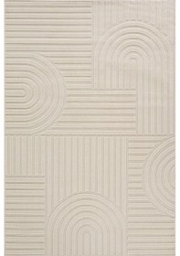 Resim Kaşmir Halı İskandinav Rune White 160x230 Cm Salon Mutfak Halısı Yolluk Beyaz 