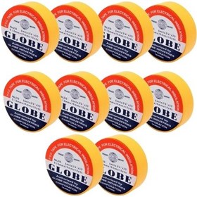 Resim Globe İzolebant Elektrik Bandı Sarı - 10 Adet 