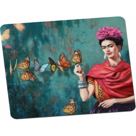 Resim Panorama Ajans Frida Kahlo Kelebek Tasarım Mouse Pad 