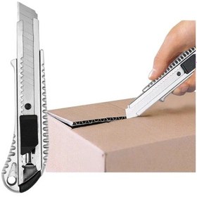 Resim Ayt Powermaster 18x0.5 Mm Alüminyum Gövde Metal Maket Bıçağı Falçata 