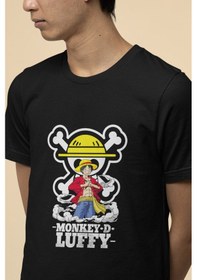 Resim Anime One Piece Monkey D. Luffy Tişört 