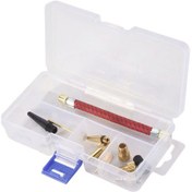 Resim Xurunkeji 12 Adet/takım Hava Yatağı Pompası Hortum Adaptörü Nozul Vanası Hava Hortumu Şişirme İğneleri Bisiklet Pompası Şişirme Konnektörü Bisiklet Aletleri 