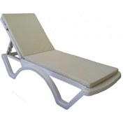 Resim Katlanır Şezlong Minderi-kamp Matı 180 50 4 Cm Fermuarlı Krem 