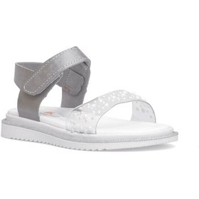 Resim Elit Şa-f-036-25y Filet Kız Çocuk Düz Sandalet Gümüş Gümüş 