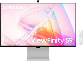 Resim SAMSUNG ViewFinity S9 LS27C902PAUXUF 27 inç 5K Pivot Asansör Thunderbolt 4 AirPlay Kameralı Akıllı IPS Monitör 