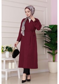 Resim Sevitli Yandan Bağlamalı Mevsimlik Kap-bordo-4825 Bordo 