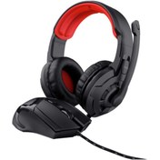 Resim Trust 24761 Gaming Kulaklık Ve Mouse 2’si 1 Arada Oyun Seti - Siyah 