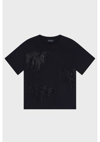Resim Emporio Armani Bayan T Shirt Ew003595 Af12597 Uc001 Siyah Siyah 