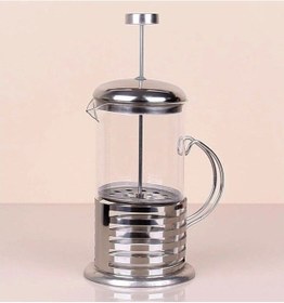 Resim Çelik Kulplu Cam French Press - 350 Ml Renkli 