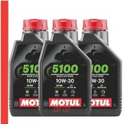 Resim Motul 5100 10W-30 4T Motosiklet Motor Yağı 3 Adet X 1 L Yeni Tarihli Yarı Sentetik 