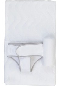 Resim Babyjem Bebek Yastığı Beyaz / Kemerli 