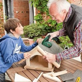 Resim Akülü Zımba Veya Çivi Çakma Tabancası (Entegre Akü, 3.6 Volt, 30 Darbe/dak, Metal Kutuda) 