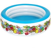 Resim Bestway Şişme Jumbo Desenli Havuz 196x53 cm Beyaz 
