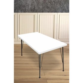 Resim Bambeds Mobilya 60X120 Dekoratif Mutfak Masası Beyaz 