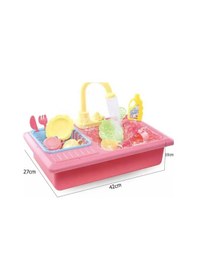 Resim Pilli Mutfak Lavabo Oyun Seti 