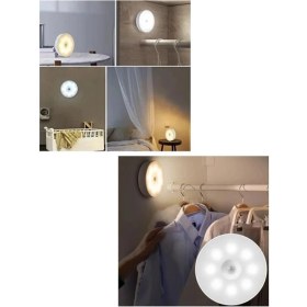 Resim Cata 3'lü Eko Paket Şarjlı Kabinet Sensörlü Mıknatıslı 1 Watt 3000K Gün Işığı Renkli Aydınlatma 