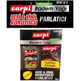 Resim Carpi Vinil Deri Koruyucu Lastik ParlatÄ±cÄ± Badem YaÄÄ±-sÃ¼ngerli 