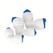 Resim 1/4" ve 3/8" İnç Hızlı Bağlantı Kol Adapterı - RO Akvaryumları için Dayanıklı Su Boru Bağlantısı, Filtre Sistemleri ve Filtreleme Yedek Parçaları için 