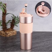 Resim teknotrust French Press Çelik Termos Kupa Rose Gold 500ml 75223 