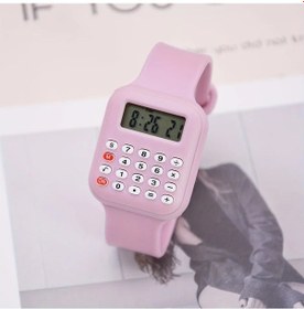 Resim Oldfriend Gençler Ve Yetişkinler İçin Pembe Hesap Makineli Digital Kol Saati Diğer 