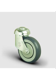 Resim ES04MBR100 Oynak Delik Bağlantılı Kauçuk Tekerlek Çap:100 