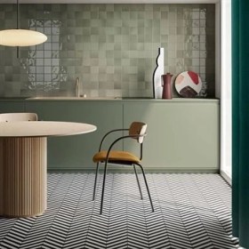 Resim Vitra 15X15 Retromix Fon Siyah-Beyaz Mat Porselen Karo K94845700001VTE0 (0,25 M2) 