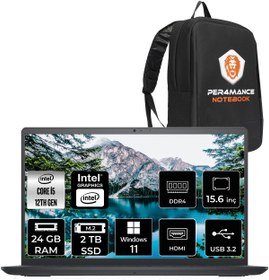 Resim Dell Inspiron 15 3520 i5 1235U 24GB RAM 2TB SSD 15.6'' FHD FDOS I352024052009U & PER4 ÇANTA 