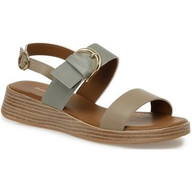 Resim Polaris 325067.z 5fx Olive Kadın Dolgu Topuk Sandalet 000000000101985490 Yeşil 