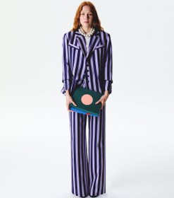 Resim Purple Striped It Blazer - L 