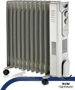 Resim GoldMaster İklim 2900W 11 Dilim Isı Termostat ve Fan Ayarlanabilir Devrilme Emniyetli 