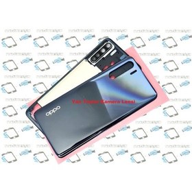 Resim Oppo A91 kasa Arka Pil Batarya Kapağı SİYAH 