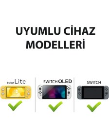 Resim Nintendo Switch/switch OLED /switch Lite Uyumlu 3D Analog Koruyucu Silikon 