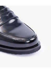 Resim Yargıcı Zımba Detaylı Deri Loafer 25kkay4032x 001 Siyah 
