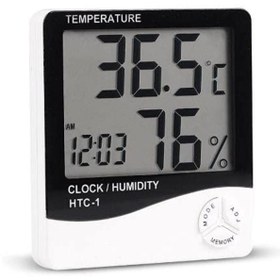 Resim BRF PazarDunyasi Wellhise HTC-1 Dijital Termometre Sıcaklık Ve Nem Ölçer Higrometre Masa Alarm 1112428 
