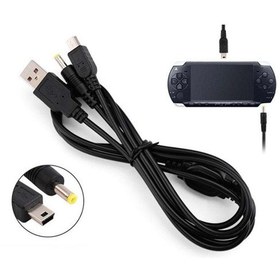 Resim PSP Şarj ve Data Kablosu PSP 1000 2000 3000 E1004 Uyumlu PSP USB Kablo 