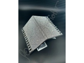 Resim EFEAKS Gümüş Taşlı Siyah Baget Detaylı Ruhsat Kabı 