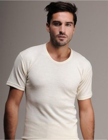 Resim Hasyün Erkek %75 Yün Kısakollu Fanila Atlet Ve Uzun Don İçlik Takım 100/101e - 1 Set Ekru 