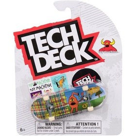 Resim Tech Deck Toy Machine Ed Templeton Karakter Grafik Parmak Kaykay 