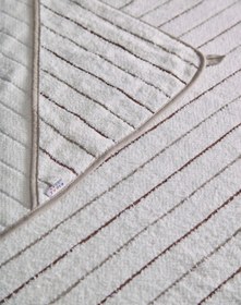 Resim Kirazkids 100x100 Pamuklu Krem Renkli Çizgili Kundak 