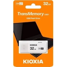 Resim TeknoKapsül Kioxia 32GB U301W USB 3.2 Gen 1 Flash Bellek Beyaz 