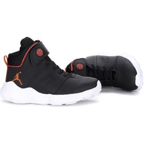 Resim Kiko Kids Rio Günlük Spor Kız/erkek Çocuk Basketbol Ayakkabısı Siyah - Turuncu 001 