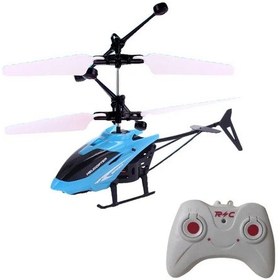 Resim Şarj Edilebilir Mini Rc 2 Kanal Drone Uzaktan Güvenli Düşmeye Dayanıklı Rc Blue-with Rc 