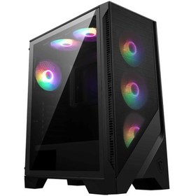 Resim MSI MAG FORGE 120A AIRFLOW Temperli Cam 6 x120mm Auto RGB Fan ATX Gaming Bilgisayar Kasası 