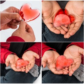 Resim gökkuşağı store Sihirli Isıtıcı Jel Cep Soba Isıtıcı Kalp Şekilli El Cep Isıtma 1 adet 