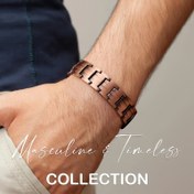 Resim 1 adet Erkek Çift Sıralı Güçlü Mıknatıslı Bileklik - Ayarlanabilir Boyut, Manyetik Kapanış, Değiştirilebilir Manyetik Boncuklar & Manyetik Toka, Erkekler İçin Manyetik Bileklik, erkek bileklik, erkek bileklikkeri 