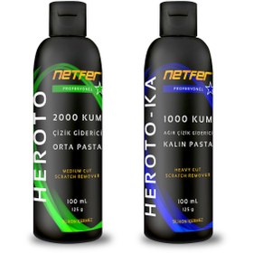 Resim Netfer 2'li Orta Kalın Pasta Set - 2x100 mL 