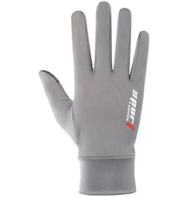 Resim Pengfushop5 Tam Parmak Motosiklet Eldivenleri - Nefes Alabilir, Kaymaz, Dokunmatik Ekran Uyumlu, Uv Korumalı, Uniseks Gri Model Gri 